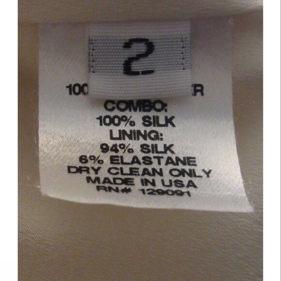 Prabal Gurung Illusion Panel Skirt, Ivory, Womens Size 2 US - Picture 5 of 5